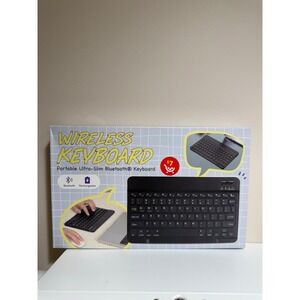 Orbit Innovations Portable UltraSlim Wireless Bluetooth Keyboard Black KB-BTKEYB